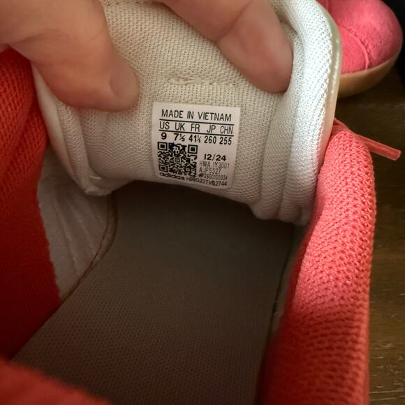 Adidas Woman’s Bright Red White VL Court 3.0 Sneakers- Size 9 - Picture 8 of 9